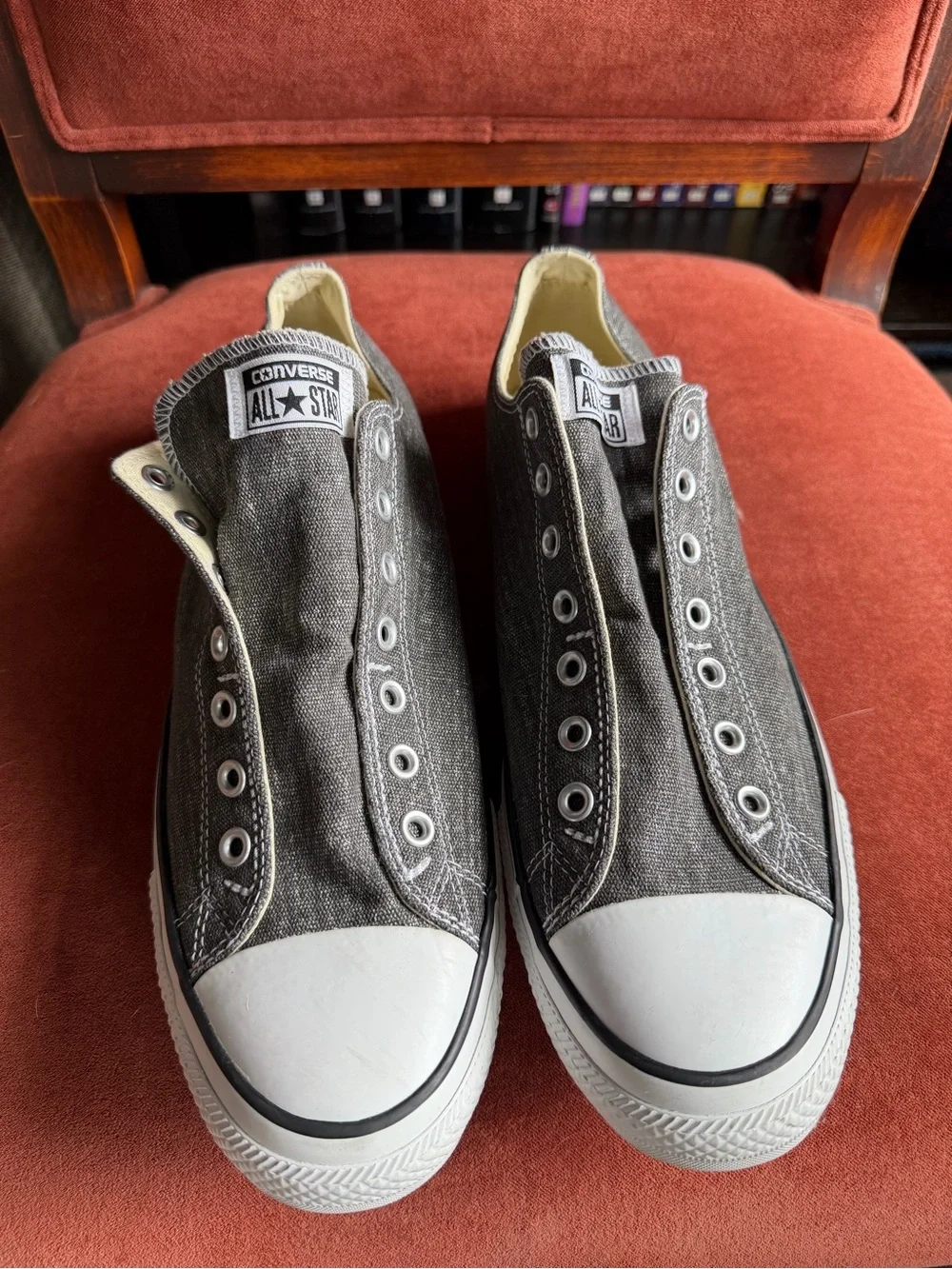 Converse Slip-On Canvas Sneakers - Charcoal